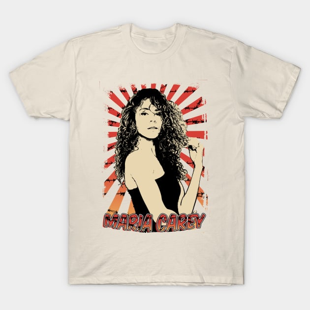 Mariah Carey 80s  Retro Vintage Aesthetic T-Shirt by Ihkwan Art